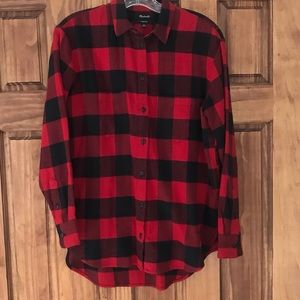 Madewell Buffalo check flannel oversized xs